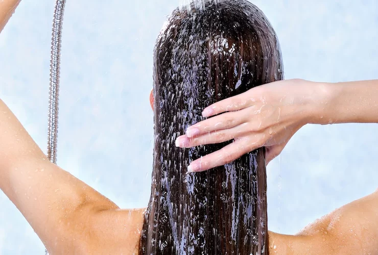 lavage de cheveux